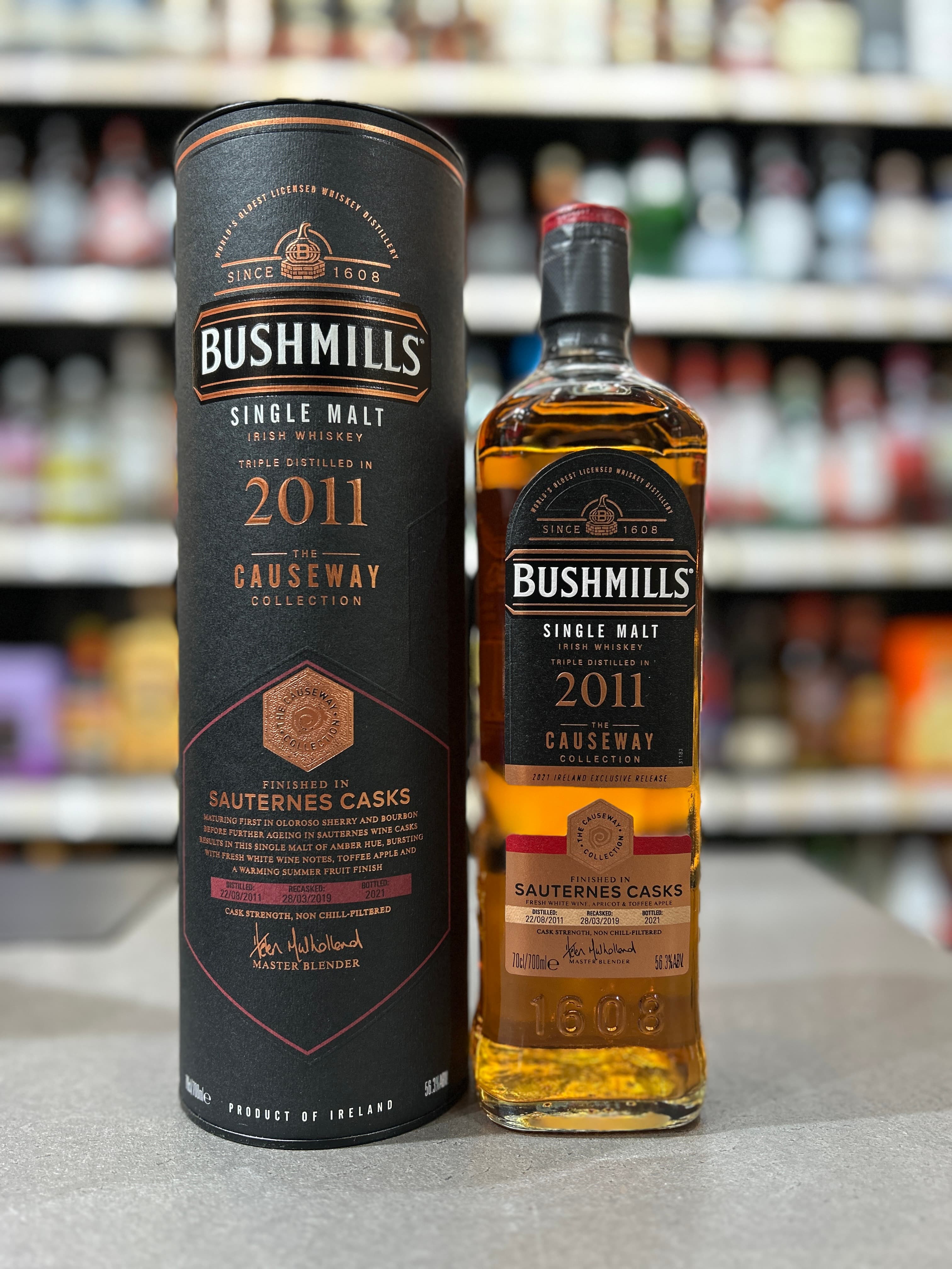 Bushmills Single Malt 10 Year Old Irish Whiskey